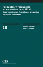 Imagen de cubierta: PREGUNTAS Y RESPUESTAS EN ENCUESTAS DE ACTITUD