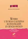 Imagen de cubierta: MÉTODOS Y TÉCNICAS CUALITATIVAS INVESTIGACIÓN EN CIENCIAS SOCIALES