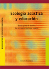 Imagen de cubierta: ECOLOGÍA ACÚSTICA Y EDUCACIÓN