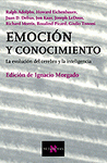 Imagen de cubierta: EMOCIÓN Y CONOCIMIENTO