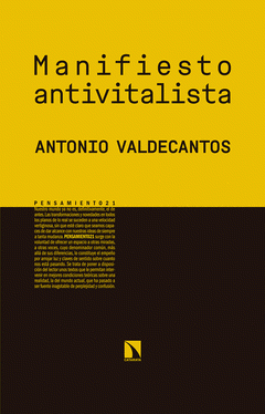 Imagen de cubierta: MANIFIESTO ANTIVITALISTA