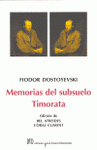 Imagen de cubierta: MEMORIAS DEL SUBSUELO TIMORATA