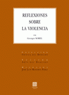 Imagen de cubierta: REFLEXIONES SOBRE LA VIOLENCIA