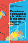 Imagen de cubierta: MOVIMIENTOS E INSTITUCIONES Y LA CALIDAD DE LA DEMOCRACIA