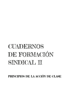 Cover Image: CUADERNOS DE FORMACIÓN SINDICAL II