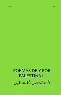 POEMAS DE Y POR PALESTINA II Cover Image: POEMAS DE Y POR PALESTINA II