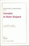 Imagen de cubierta: CONCEPTOS DE WALTER BENJAMIN