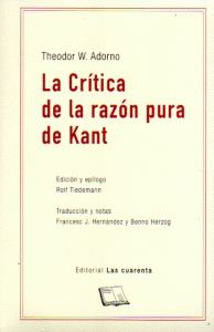 Imagen de cubierta: LA CRÍTICA DE LA RAZON PURA DE KANT