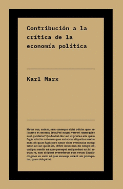 Cover Image: CONTRIBUCIÓN A LA CRÍTICA DE LA ECONOMÍA POLÍTICA