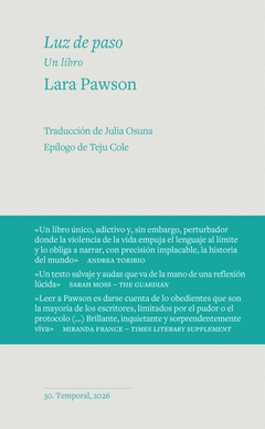 LUZ DE PASO Cover Image: LUZ DE PASO
