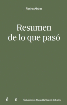 RESUMEN DE LO QUE PASÓ Cover Image: RESUMEN DE LO QUE PASÓ
